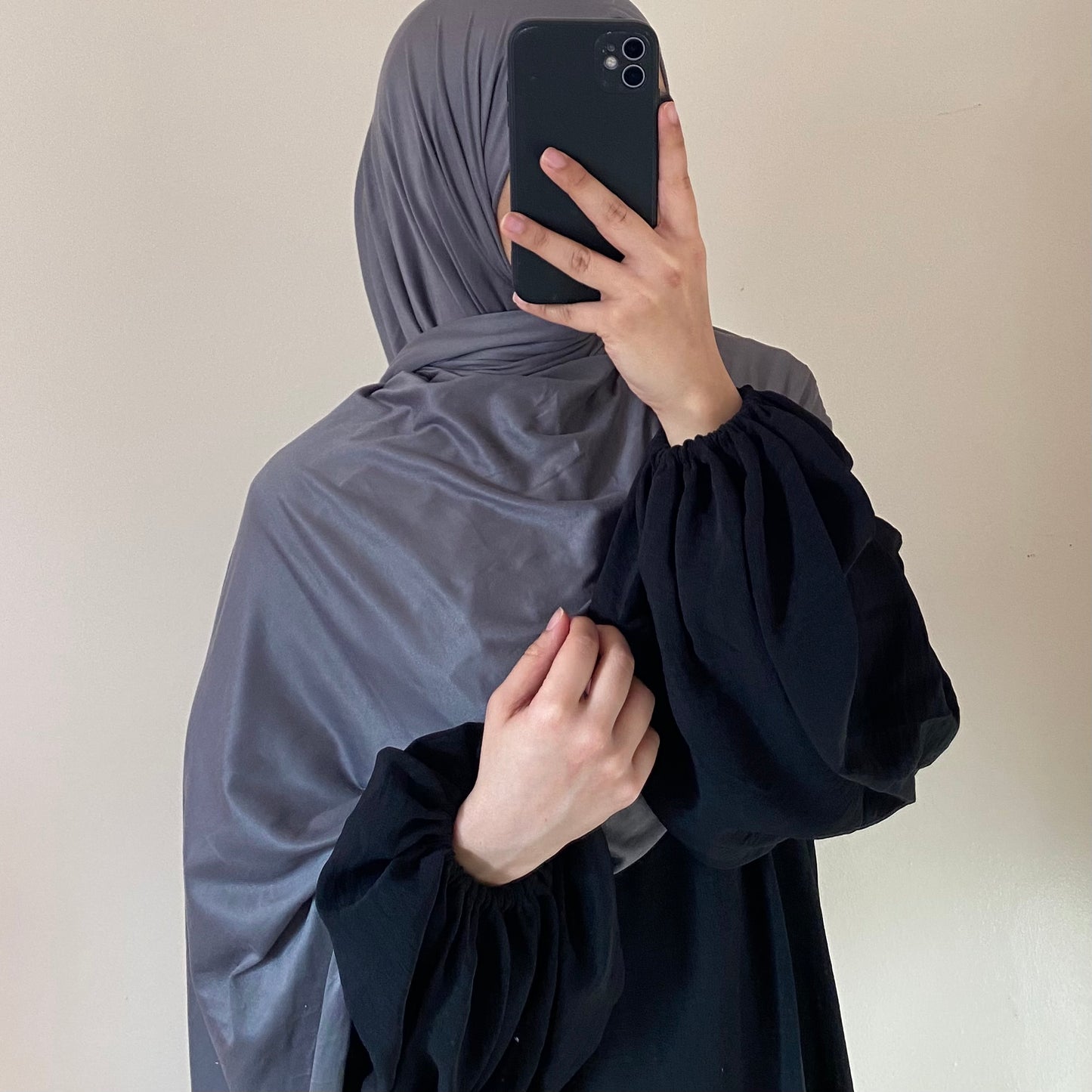 Jersey Hijab - Dark Grey