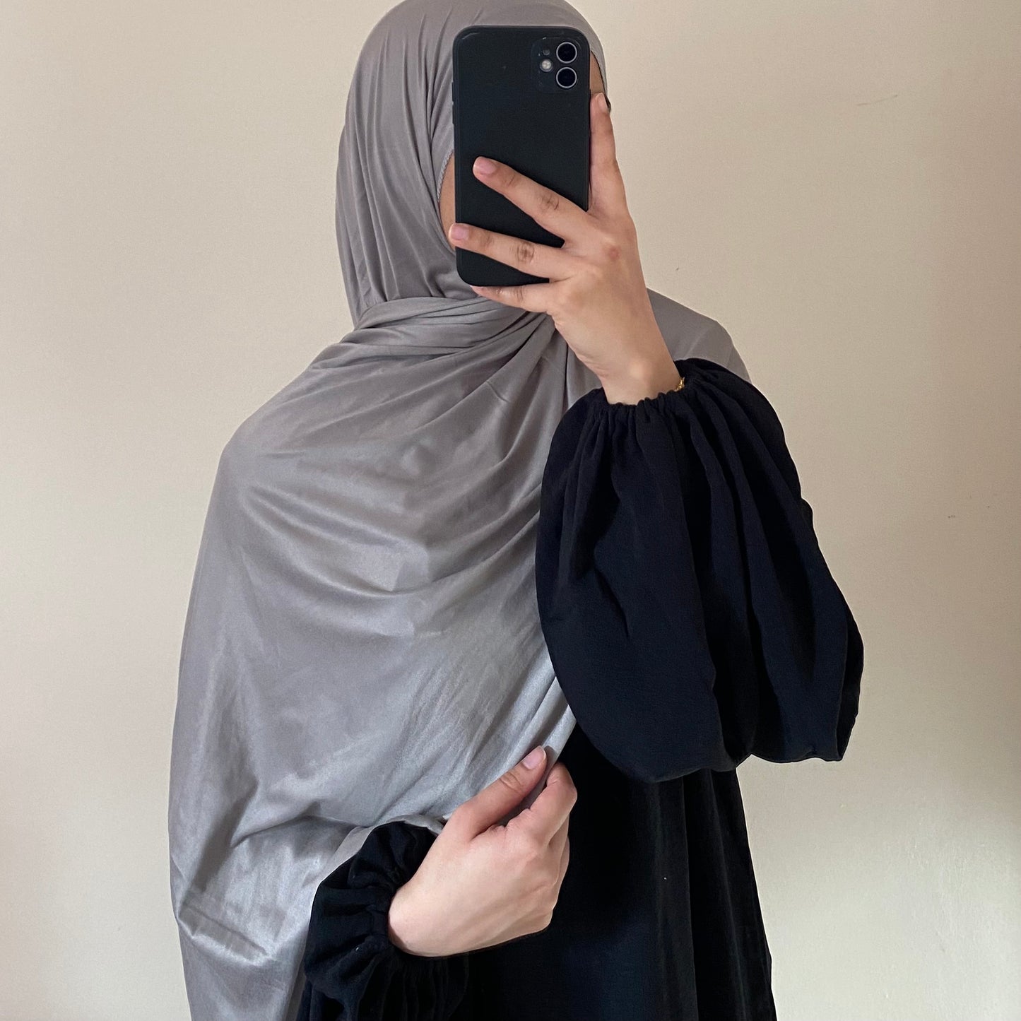 Jersey Hijab - Grey