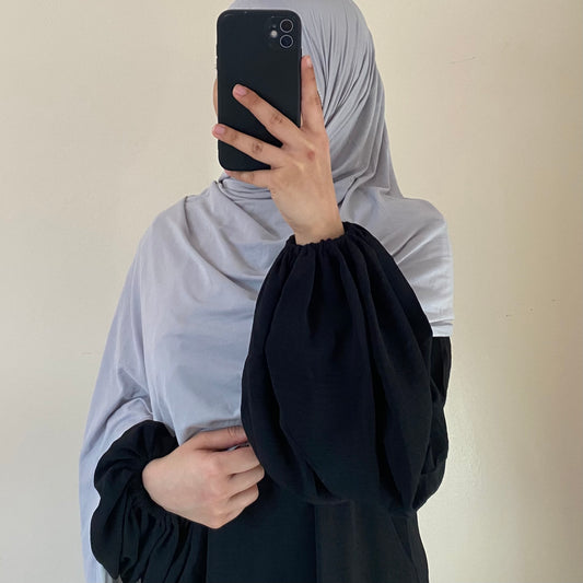 Jersey Hijab - Light Grey