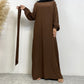 Zephyr Abaya - Coffee