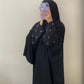 Black Moon Linen Open Abaya