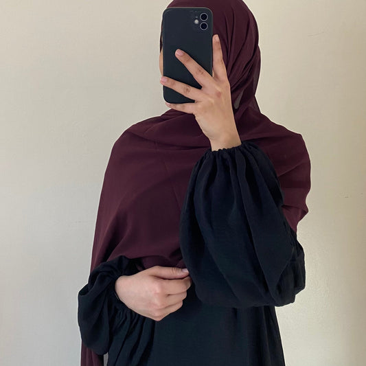 Chiffon Hijab - Maroon