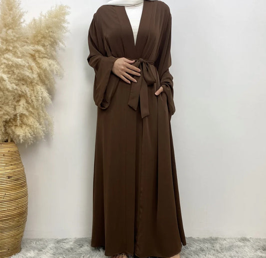 Coffee Nida Open Abaya